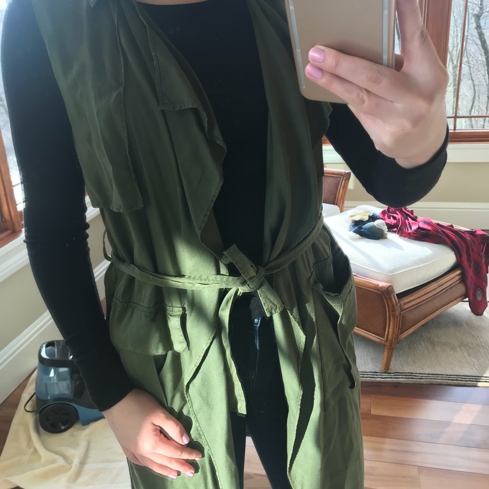 Army green Zara Outwear